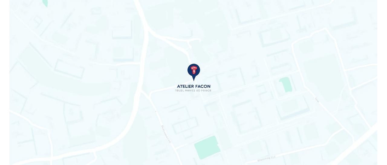 Carte de la localisation de l'Atelier Façon à Paris